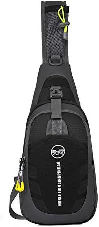 Yangtze Waterproof Scratch Sling Bag Crossbody Chest Pack Sport Outdoor shoulder backpack for Men and Women (1-Black)