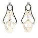 Clover Nipple Clamps Breasts Cage - Heavy Duty Flirt Metal Clover Breasts Cage Torture Nipple Clips (Silver)