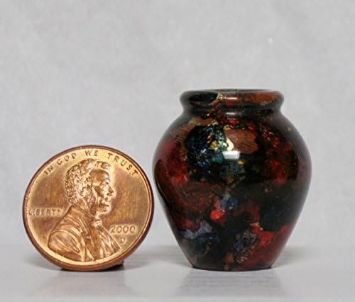 Greatly Embellished Arizona Sour Cherry Turned Miniature Vase