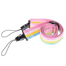 Andoer Colorful Rainbow Camera Neck Strap Adjustable Comfortable for Fujifilm Instax Mini 8 70 Instant Film Camera