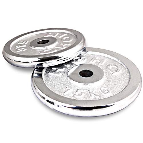 2PCS-Cast-Iron-Barbell-Weights-Plates-Fitness-Weightlifting-Strength-Training-for-1Inch-Dumbbell-Handle-Bar-25-20KG-Choice-of-Sizes