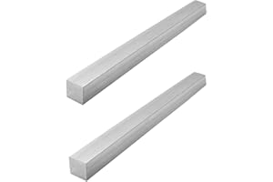 DIYDIYSHOP 16" Length Square Aluminum Bar,Square Aluminum Flat BAR 3/4" x 3/4" x 16",6061 Aluminium General Purpose Plate, T6511 Solid New Mill Stock(2Pcs)