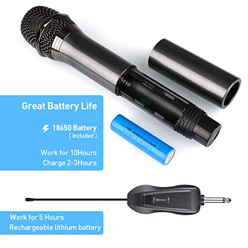 YEOSEN Wireless Microphone Wireless Microphone System with Adjustable