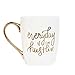 Sweet Water Decor Everyday I'm Hustlin Girl Boss Mug with Gold Handle | You Got This Motivational Coffee Mug Cute Inspirational Gifts For Women, 16 fl. oz