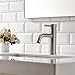 Shaco Commercial Stainless Steel Vanity Single Handle Bathroom Faucet ,Brushed Nickel Bathroom Sink Faucets