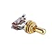 JD.Moon Electric Guitar 3 Way Toggle Switch Pickup Selector Switch with Brass Tip Knob (Gold)