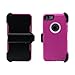 AlphaCell Cover Compatible with iPhone 6 Plus / 6S Plus | Full Body Protection with Carrying Belt Clip (Pink / White)