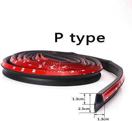 LEOZO 4M P-Type Universal Car Door Sealing Truck Motor Rubber Seal Strip Weather Strip