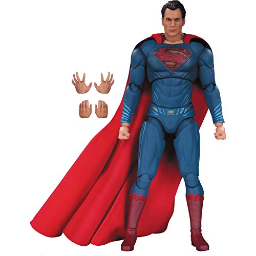 Diamond Comic Distributors Superman: ~6.75" Batman v Superman - Dawn of Justice x DC Collectibles DC Films Action Figure + 1 Free Official DC Trading Card Bundle (34097)