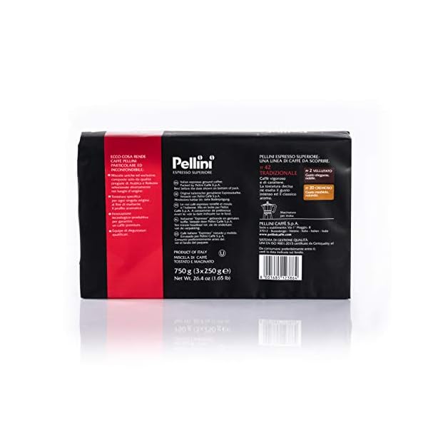 Pellini Caffè für Espressokanne Gusto Tradizionale Nr. 42 zu je 3X250 g – Bild 4