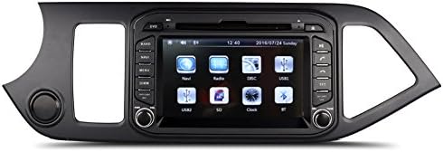 7 Inch Touch Screen Car GPS Navigation for KIA PICANTO Morning 2011-2016 Stereo DVD Player Video Radio Audio Bluetooth Steering Wheel Control AUX in+Free Rear View Camera+Free GPS Map of USA