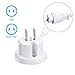 FlePow 1250W Power Strip+International Travel Outlet Plug Adapter(US to Euro/UK UK to USA/AU) Portable Global Converter with 2AC Outlets 4 USB Ports Travel Charger for iPhone