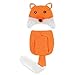 Kitron TM Cute Unisex Newborn Boy Girl Crochet Knitted Small Fox Style Baby Outfits Costume Set Photography Photo Prop
