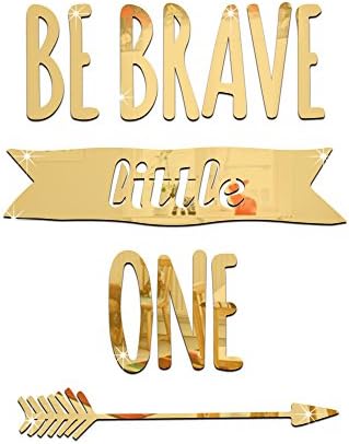 Be Brave Little One Wall Stickers Quote - Nursery Wall Decals - Arrow Wall Decal - Children Home Decor-Gold
