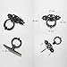 JC Handle Black 33mm Drop Ring Knob Kitchen Furniture Chest Cabinet Drawer Pull