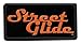 Harley-Davidson Embroidered Street Glide Emblem Patch, Small 4 x 2 in. EM647062