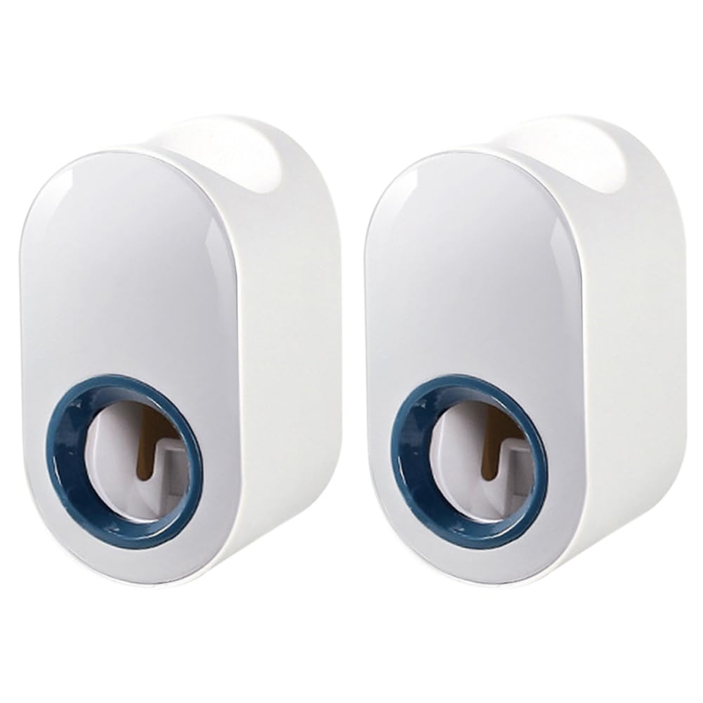 XIZONLIN 2Pcs Toothpaste Squeezer Wall Mounted Automatic Toothpaste Dispenser Multifunctional Waterproof Hanging Tube Squeezer Bathroom Accessories
