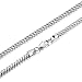 FIBO STEEL 3MM Curb Chain Necklace for Men Stainless Steel Biker Punk Style, 28.0 inches