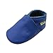 SAYOYO Baby Soft Sole Shoes Genuine Leather First Walker Infant Toddler Moccasins(6-12 Months, Blue)