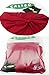 Women's 1950s Retro 3/4 Sleeve Bow Cocktail Party Evening Dress Work Pencil Dress Red Large