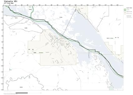 Amazon.com: Working Maps ZIP Code Wall Map of Wabasha, MN ZIP Code Map