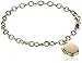 Amazon Collection 14k Yellow Gold Oval Link with Oval Locket Charm Bracelet, 7.5