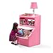 Step2 Lift & Hide Bookcase Storage Chest, Shelves for Books, Toy Storage Bin with Lid, Shelf & Toy Organizer in One, Rose Pink