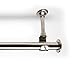 Room/Dividers/Now Adjustable Ceiling-Mounted Curtain Rod Support Brackets, Silver (1 Set of 2)