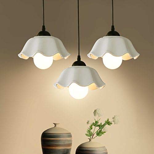 Chandeliers A Ristorante Lampadario A Tre Semplicità Pastorale Coreano Ceramica Creativa LED Lampadario Single-testa Con Bar Tavolo Da Pranzo