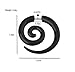 8 Pairs Black Acrylic Spiral Wing Faux Taper Wild Tribe Stud Earrings Set Barbell Fake Ear Plug Piercing
