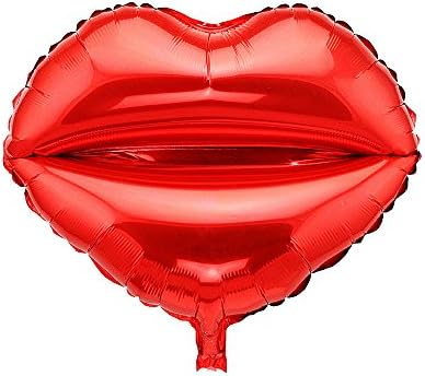 Riverbyland Mylar Balloons Red Sexy Lip Wedding And Party Supplies 50pcs