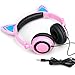 Cat Ear Headphones with Glowing Lights (Pink)