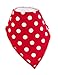 Emma Claire's Houseware PREMIUM Bandana Drool Bibs 100% Cotton - fleece lining - Snaps - 4 Pack for Girls Absorbent Versatile Perfect Bibs For Drools Teething and Spit Ups Great Baby Shower Gift