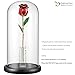 DEFAITH Crystal Vase Stand for Gold Rose, Fresh-Cut Rose Flowers Decorative Centerpiece for Home or Table 1.18
