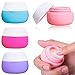 Travel Containers Sets, AMMAX Silicone Cream Jars for toiletries, TSA Approved Travel Size Containers with Hard Sealed Lids for Face Hand Body Cream 20ml (4 Pieces)