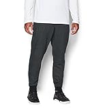 Under Armour Men's Rival Fleece Patterned Joggers, Asphalt Heather/Black, X-Large