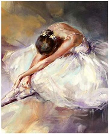 Diamond Embroidery Dancing Women DIY 5d Diamonds Painting Cross Stitch Ballerina Girl Mosaic Embroidered Pattern (30x40cm(11.8x15.7 inches))