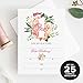 Bliss Collections Invitations with Envelopes for All Occasions, Invites Perfect for: Weddings, Bridal Showers, Engagement, Birthday Party or Special Event, Pack of 25 5x7 Cards - Pink Floral
