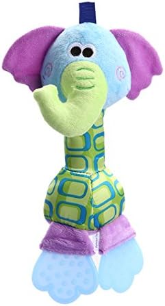 Baby Rattles Infant Animal Handbell Baby Rattles Plush Stuffed Toy Children Mobiles Sounding Educational Stuffed Toy Playmate Teether Doll #B