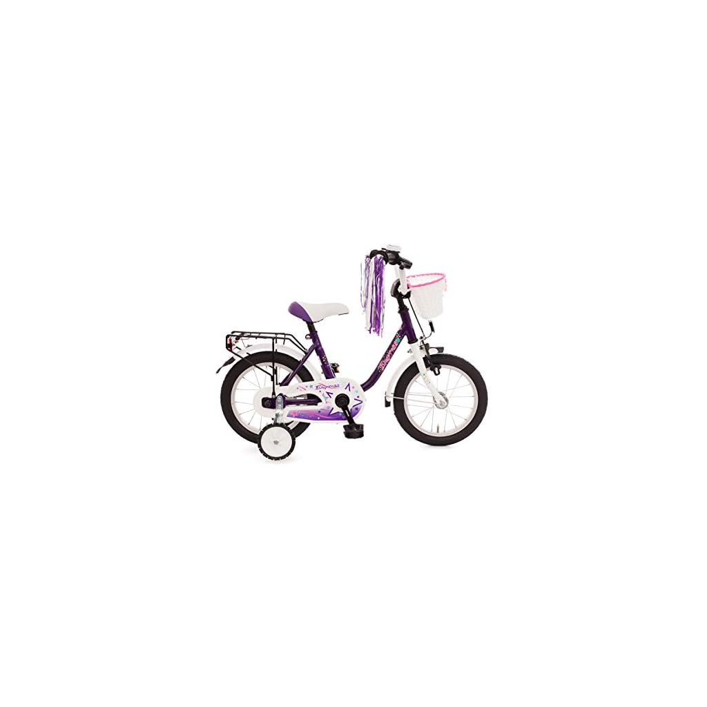 bachtenkirch 12 5 zoll mädchenfahrrad fahrrad lila pink kinderfahrrad
