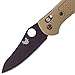 Benchmade Griptilian 550HG Knife, Sheepsfoot Blade, Plain Edge, Coated Finish, Sand Handle