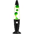 Vanful Green Magma Liquid Motion Lamp with Black Base, Mood Lamps for Adults Kids and Boys as Night Light, Glitter Lamps Decoration for Christmas Thanksgiving Day