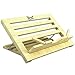Book Stand | Recipe Holder Large Wood | 3 Position Adjustable Height and Portable | Cook Book, Textbooks, Music, Art | Works For Reading In Bed | Wooden TableTop Tablet Lap Pad