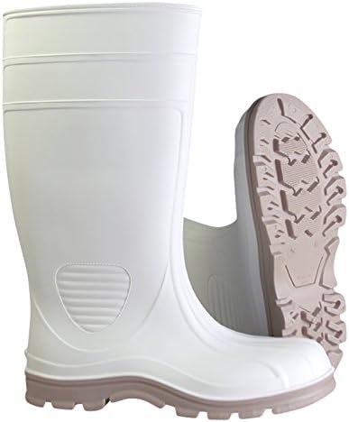 Heartland Footwear 70665-11 15" Economy Steel Toe Jumbo Shrimp Boot, Size-11, White