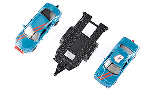 siku 2565, Dodge Charger mit Dodge Challenger SRT Racing, Himmelblau, Metall/Kunststoff, 1:55, Öffenbare Türen – Bild 6