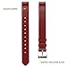 Fitbit Alta HR and Alta Bands Leather, Swees Genuine Leather Band With Buckle Replacement Wristband Small & Large for Fitbit Alta HR and Alta, Bright Red