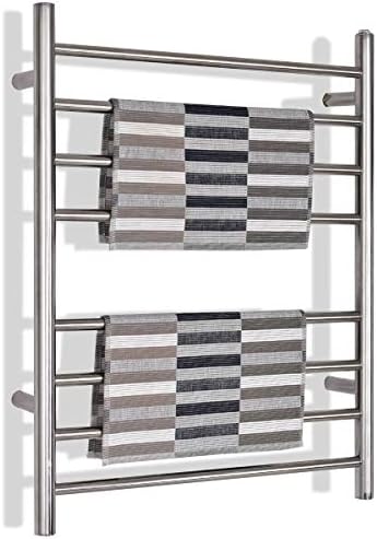 New Stainless Steel Towel Warmer Drying Rack Wall Mount Polished Bathroom Home Decor