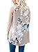 Dokotoo Womens Summer Ladies Casual Sleeveless Floral Juniors Tank Blouses Plus Size Grey Large