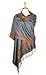 Paskmlna Border Pattern Double Layered Reversible Woven Pashmina Shawl Scarf Wrap Stole (003#21grey/wine)