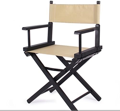 C-K-P Fashion office chair outdoor leisure portable folding chair solid wood canvas back makeup chair computer chair